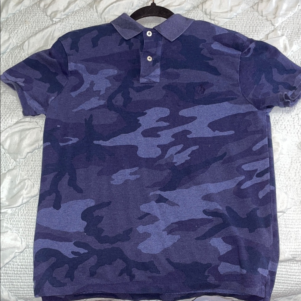 Ralph Lauren Navy Camouflage Polo Shirt